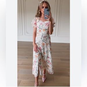 JessaKae Fleur Midi Floral Dress 3X NWOT